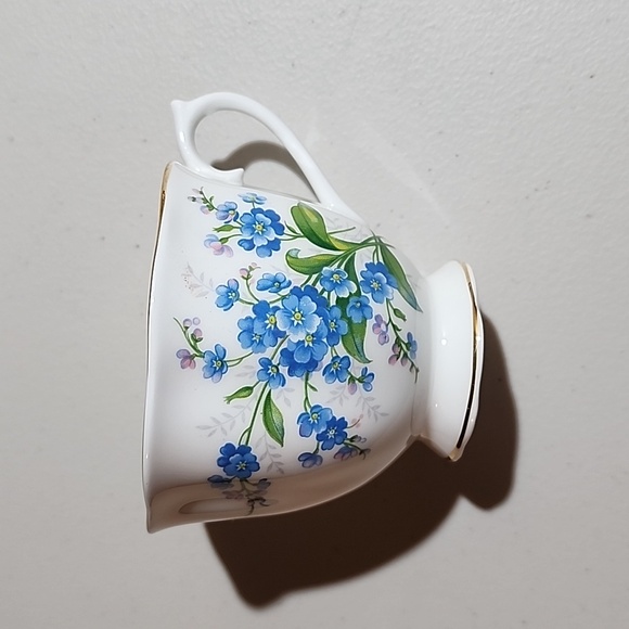 Royal Albert Bone China Forget-Me-Not Floral Teacup & Saucer Set - Picture 5 of 10